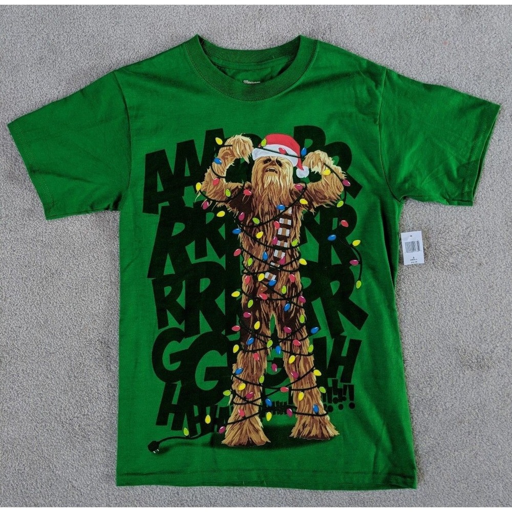 Disney Parks Christmas 2017 Star Wars Chewbacca Arrgh Shirt Size S Star Wars